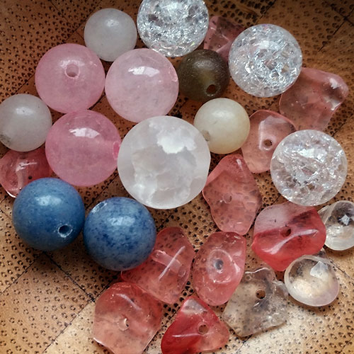 Quartz beads